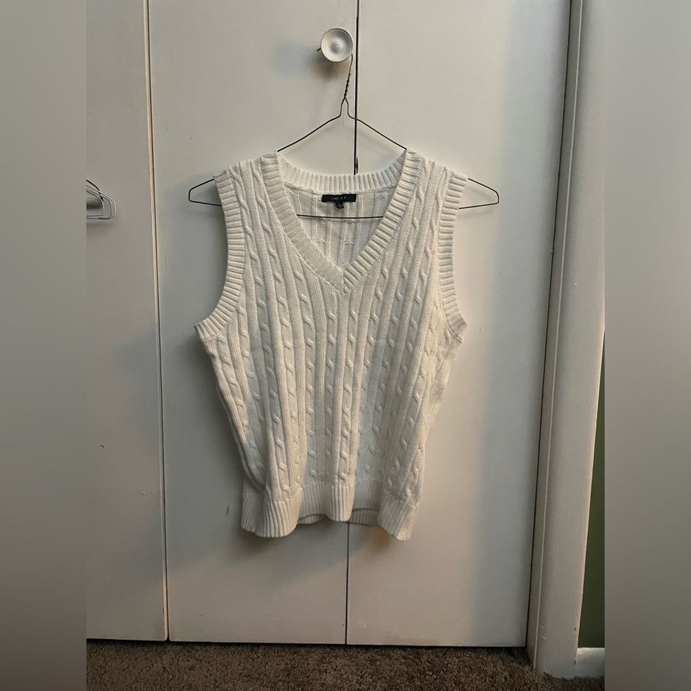 Love Tree White knit vest